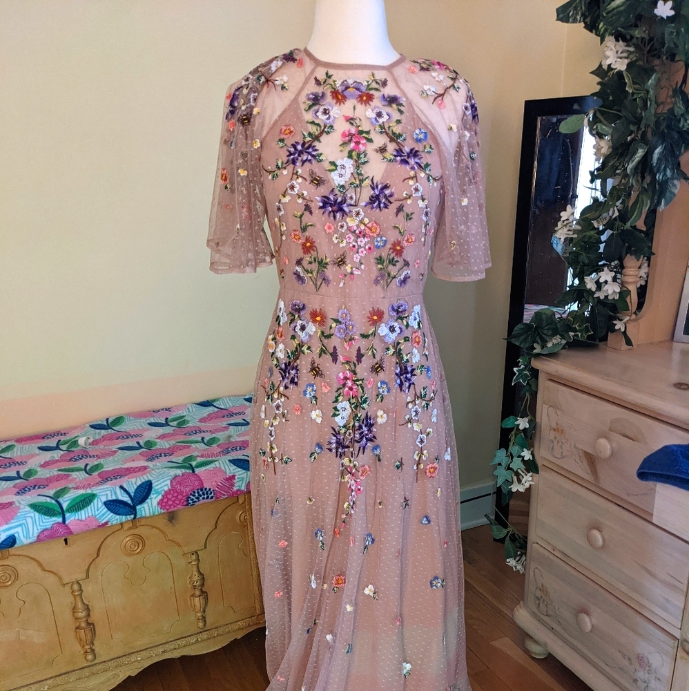 Asos STUNNING Embroidered Lace Dress